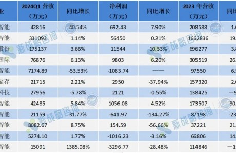 营收增幅高达1385%-2024年Q1物流集成商增收容易增利难