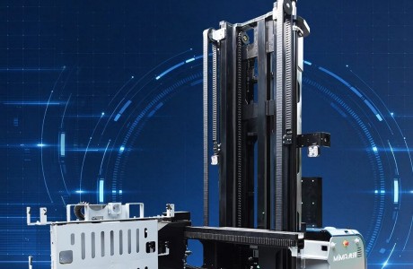 智改向新｜合肥搬易通（MiMA米玛）全新三向堆垛式叉车AGV专用本体，重构轻量化智能仓储！
